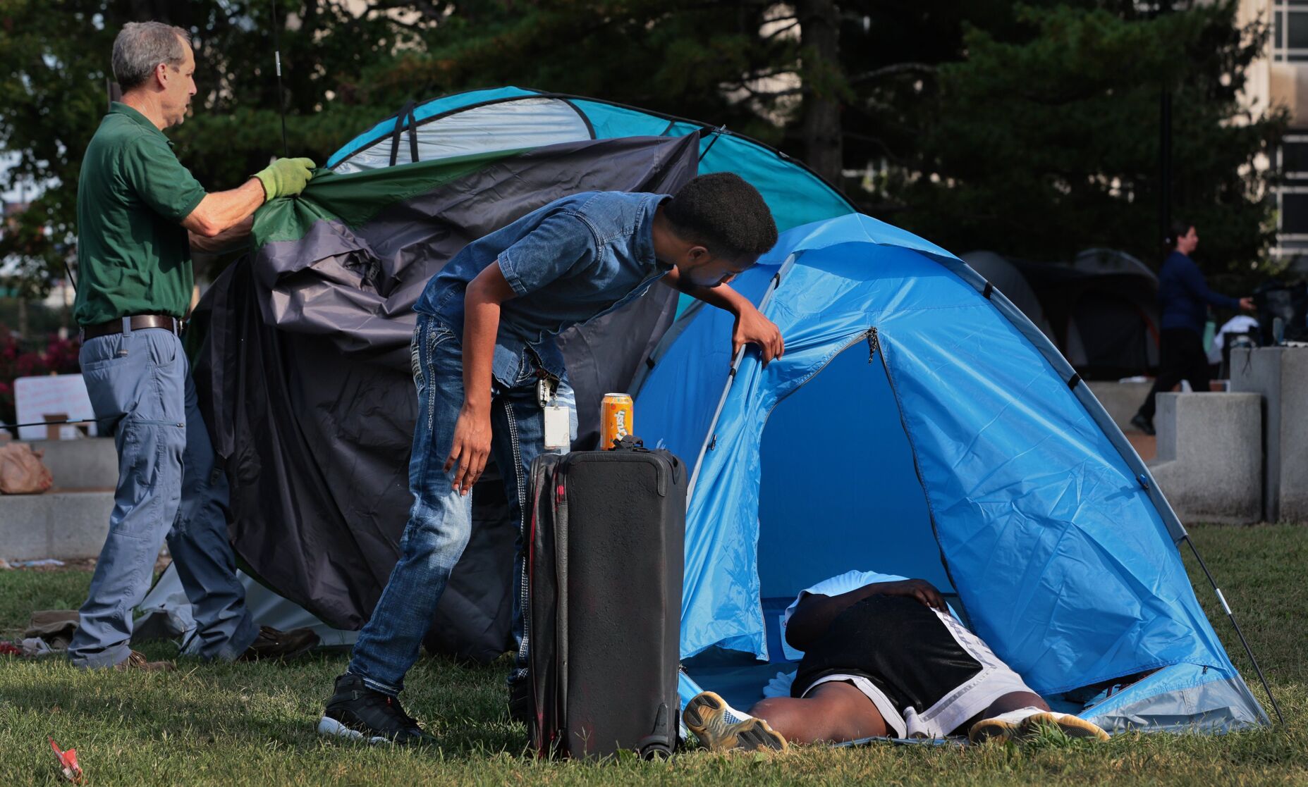 City Hall tent camp empties, some find shelter